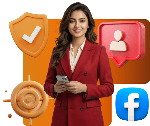 Facebook SMM Panel Illustration